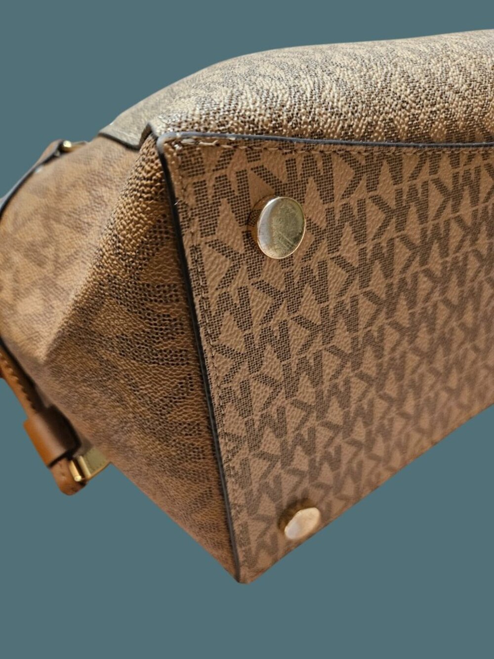 Michael Kors Voyager Color Block Signature Logo Tote Shoulder Bag - Picture 10 of 16